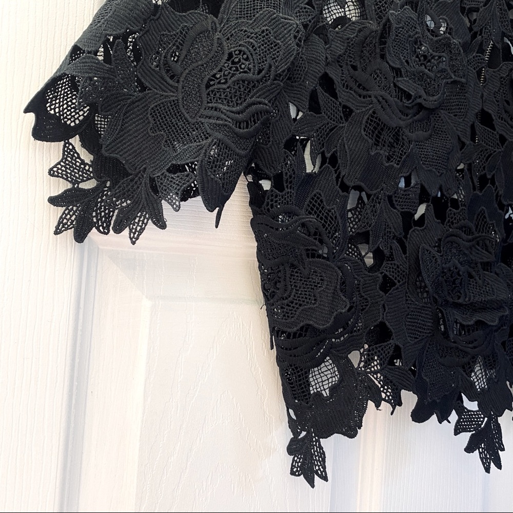 Intricate Crochet Style Cut-Out Top